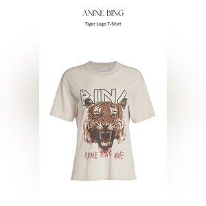 Anine Bing Tiger Tee Muse Medium NWOT